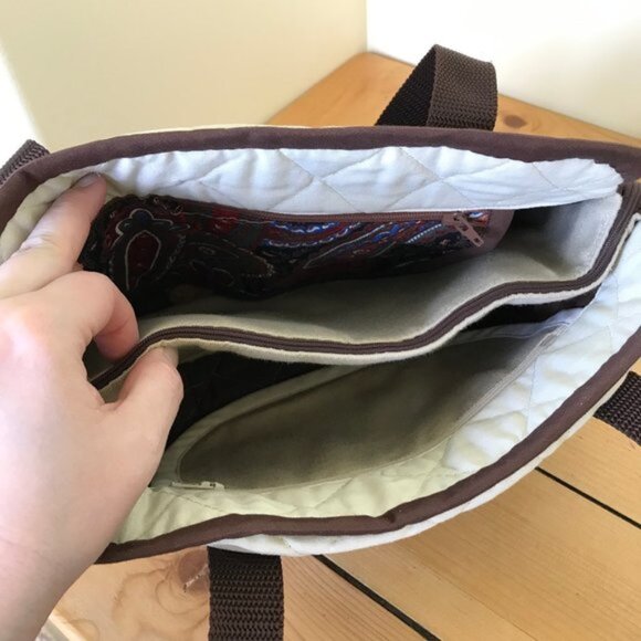 Starburst Quilted Handbag Hand Made Patchwork Organizer Purse + Sewing Pattern - Picture 9 of 16